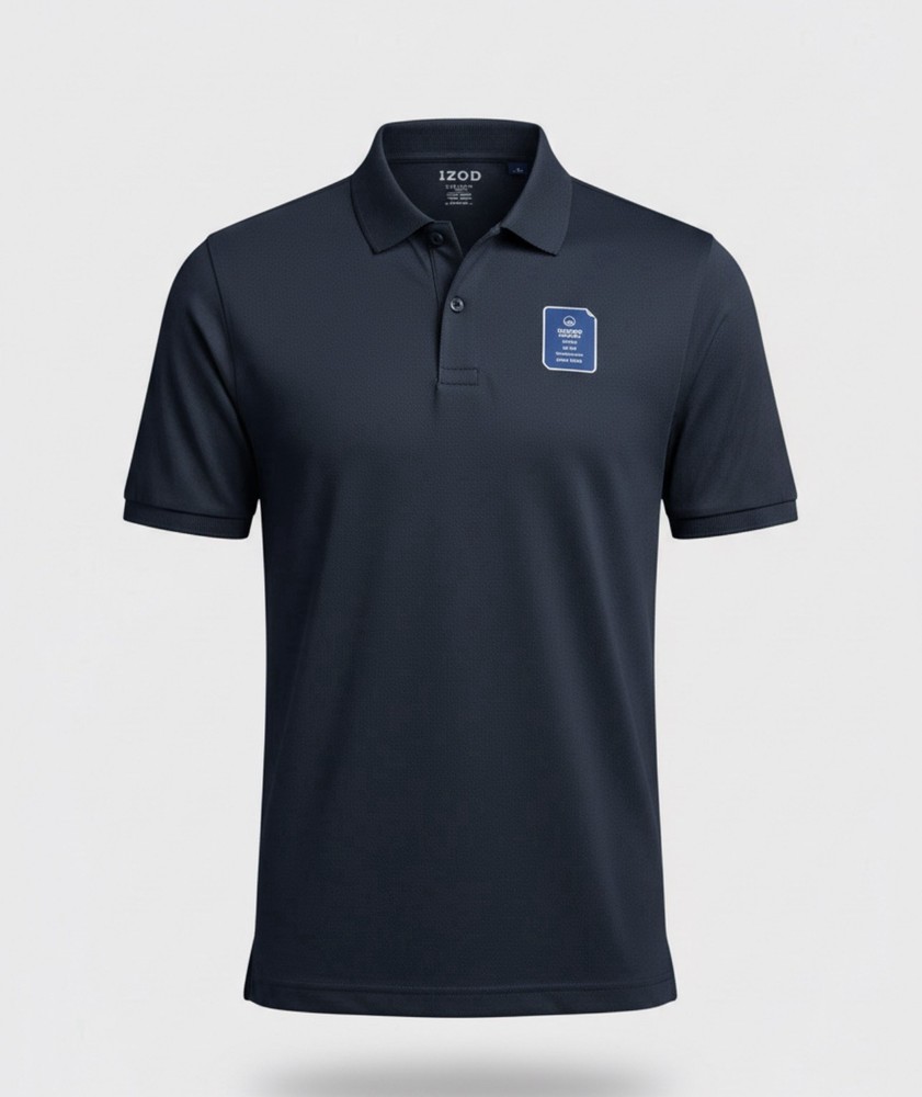 IZOD Boys Size Large (14/16) Black Short Sleeve Uniform Polo Shirt NWT
