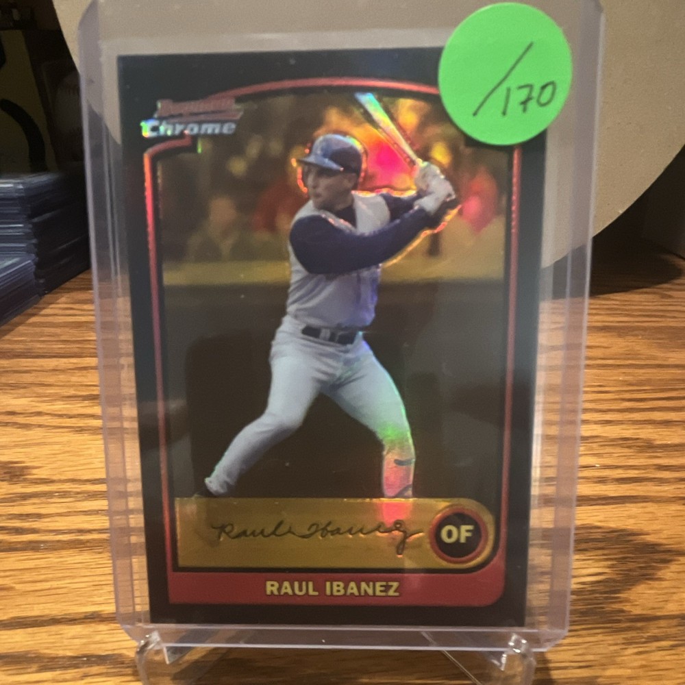 2003 Bowman Chrome GOLD REFRACTOR Raul Ibanez Kansas City Royals /170