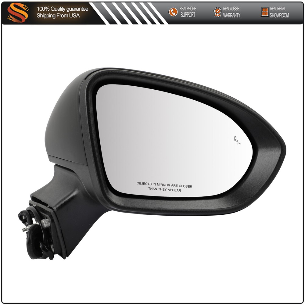 Fits 2016 2019 Chevrolet Cruze Sedan Right RH Side Mirror Heated W/Signal Lamp