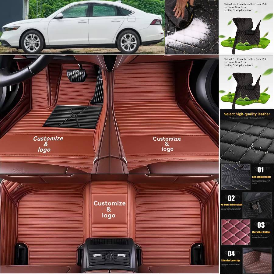 Custom-fit all-weather handmade floor mats for Mitsubishi Diamante Lancer Mirage Galant