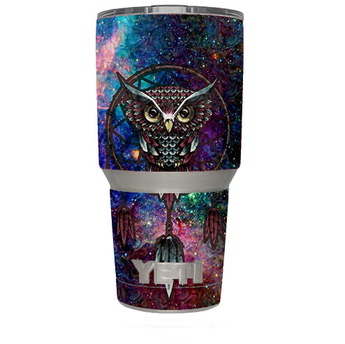 Skin Decal (6-piece kit) for Yeti 30 oz Rambler Tumbler Cup / Dreamcatcher Owl