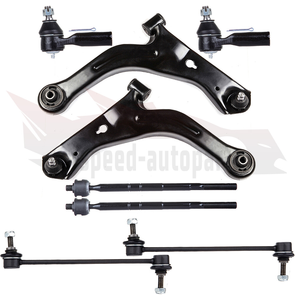 01-04 Ford Escape Tribute 8X Front Control Arm & Tie Rod End Suspension Kit