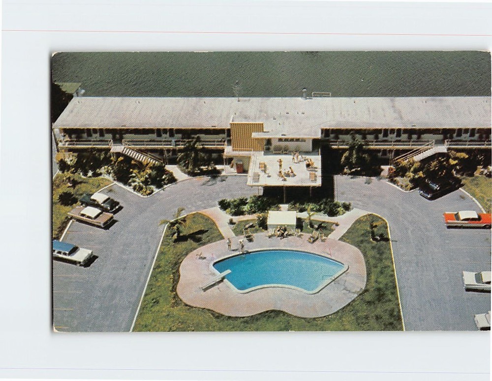 Postcard Skipper Motel On Treasure Island St Petersburg Florida