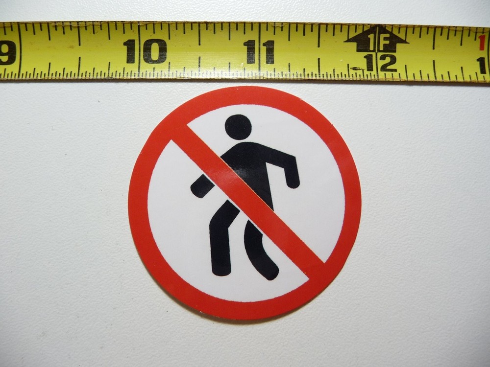 No Trespassing Decal Sticker - Job Site Restricted Access