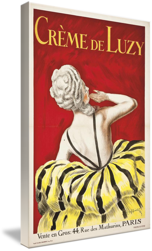 Canvas Art - Creme De Luzy by Cappiello Advertisement