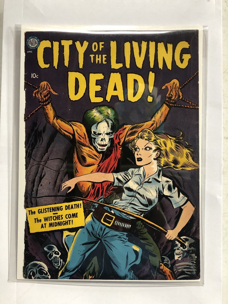 City Of The Living Dead #1 FRONT COVER ONLY Rare 1952 AVON A.C. Hollingsworth-image