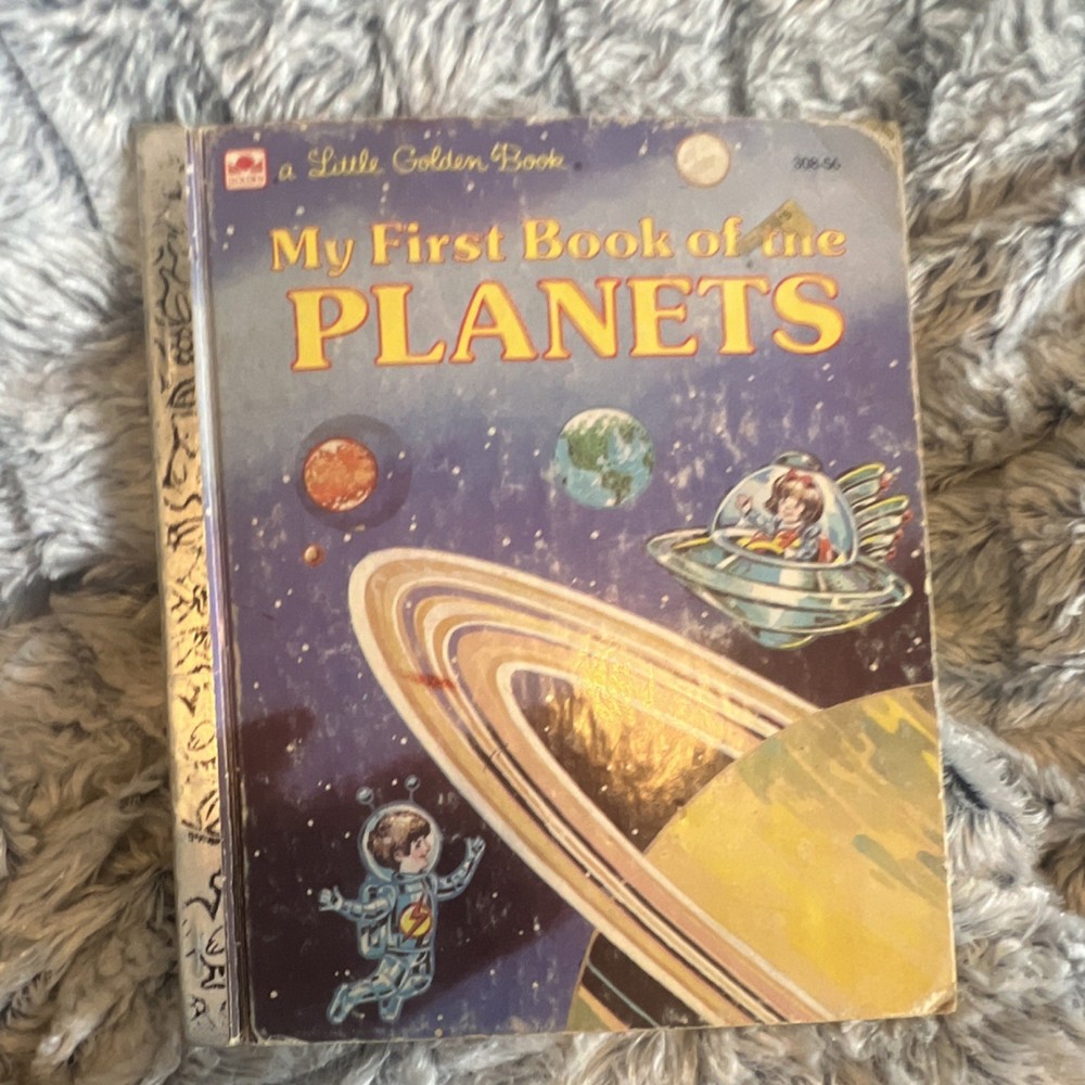 Vintage Little Golden Books My First Book of the Planets Winthrop Nez Hardcover
