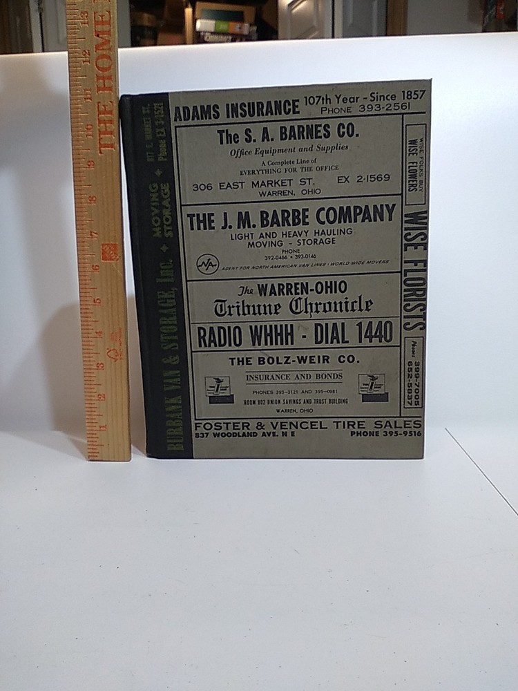 Burch WARREN Niles Newton Falls Girard McDonald OFFICIAL CITY DIRECTORY 1963 V34