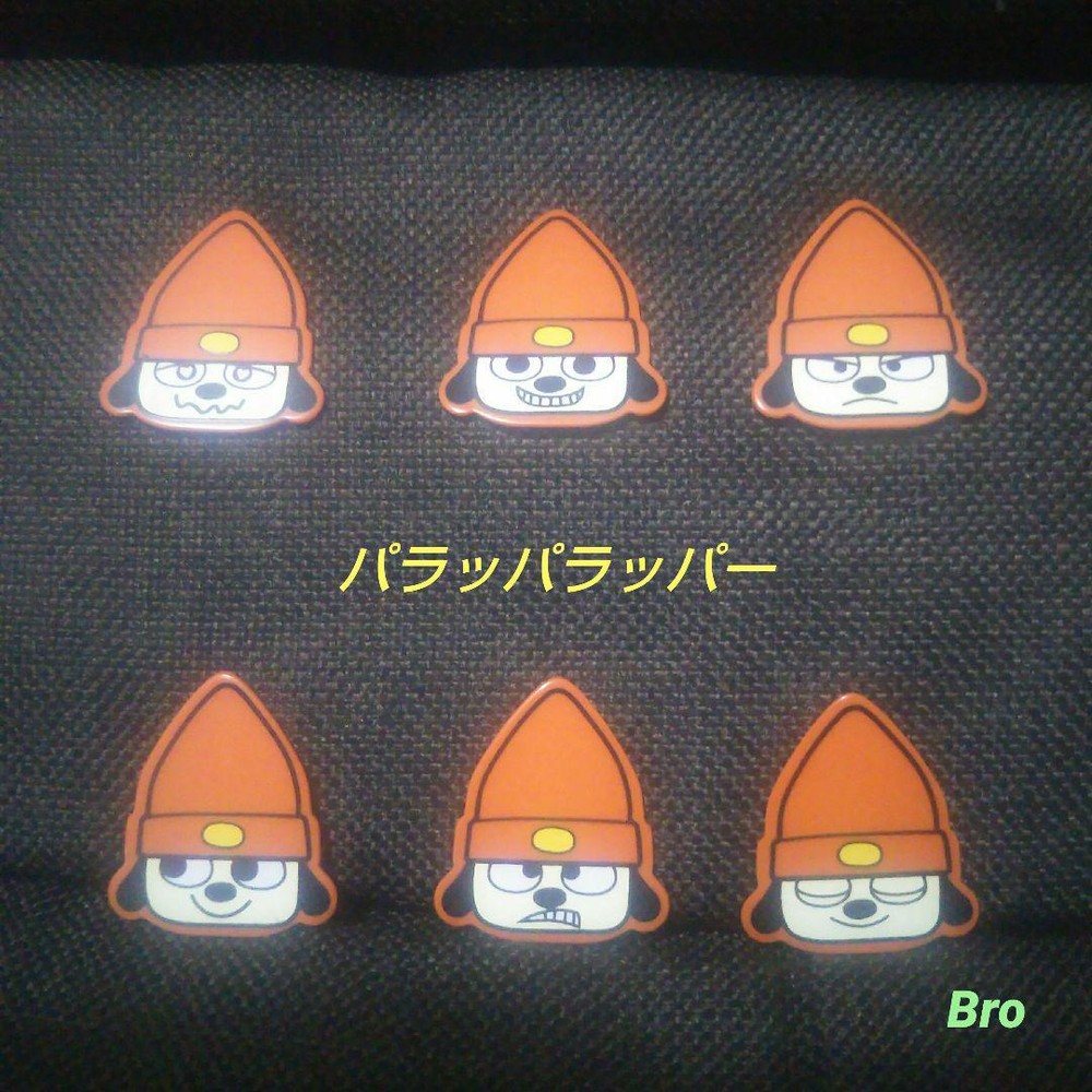 Parappa the Rapper Sony Guitar Pick Set - 6 Uncommon Picks - Excellent Condition