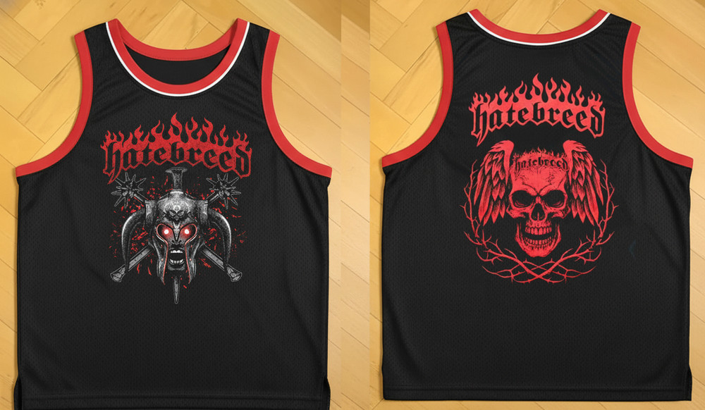 New Hatebreed BASKETBALL JERSEY Fan All SIZE S-5XL Polyester VA6792