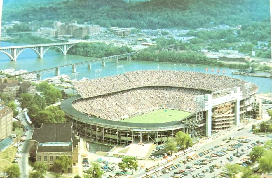 Aerial Neyland Stadium Tennessee Volunteers Football Knoxville Postcard
