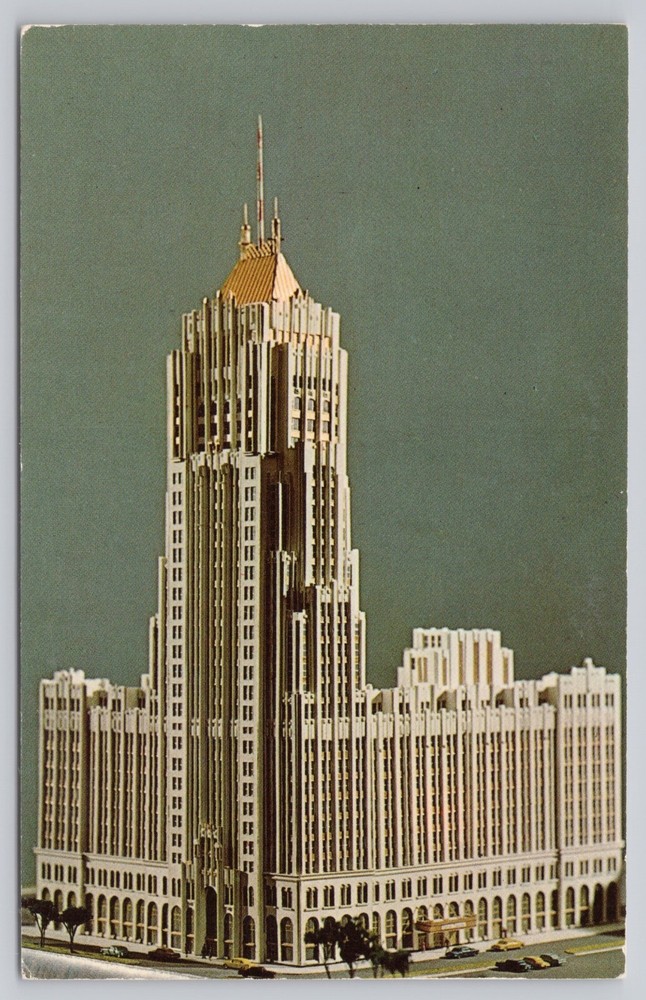 Detroit Michigan, Fisher Building, Vintage Postcard