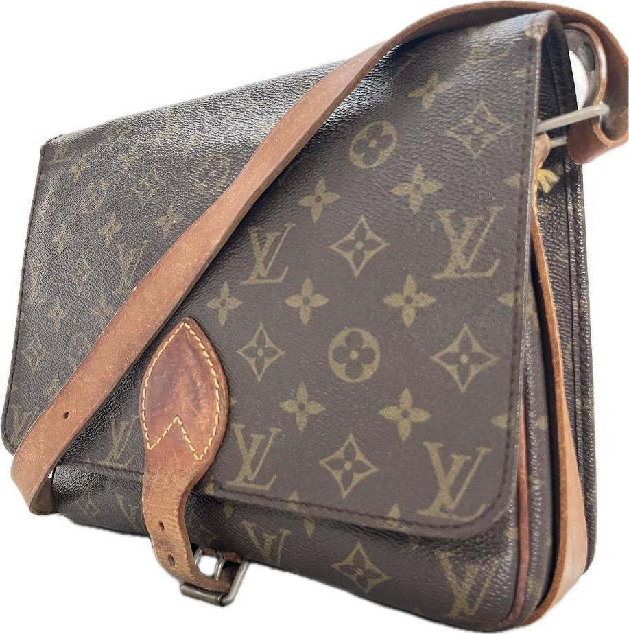 Rare Louis Vuitton Cartesiere GM Monogram Shoulder Crossbody Bag