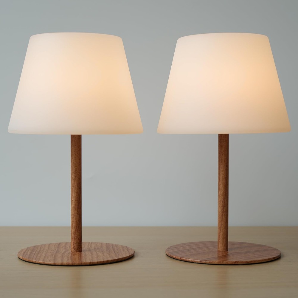 Cordless Table Lamp Rechargeable, Outdoor Battery Operated Table Lamp Waterpr...