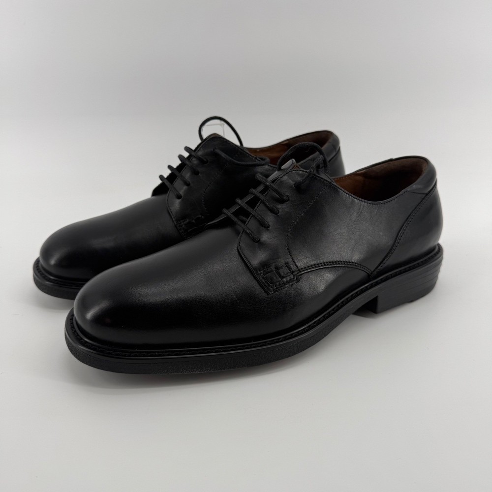 Florsheim Comfortech Mens 10.5 M Black Leather Derby Dress Shoes 17150-01