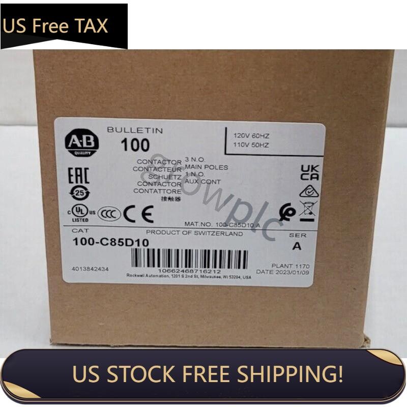 AB 100C85D10 Allen Bradley 100-C85D10 3P 85A 120V Contactor  A US Free Tax