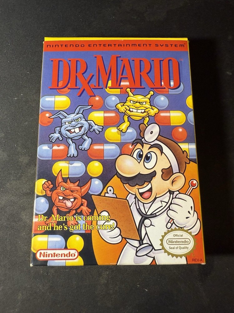 Dr. Mario (Nintendo NES, 1990) CIB Complete w/ Inserts EXCELLENT! NEAR MINT!!!