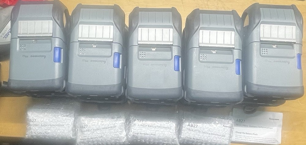 Intermec PB22 Portable Thermal Barcode Printer with New Battery Wireless Label Printing  