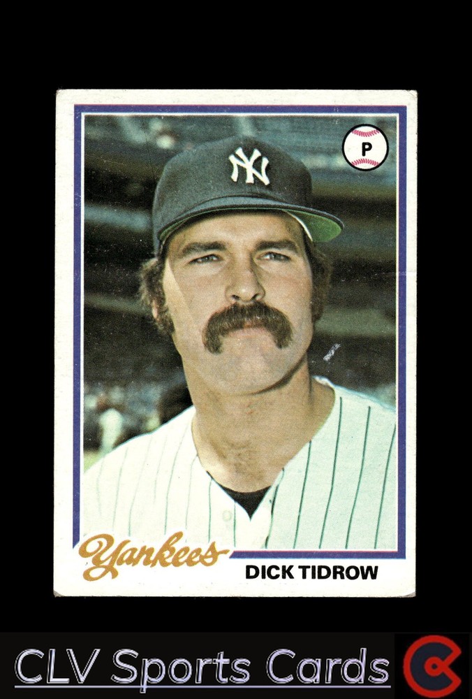 Dick Tidrow New York Yankees Topps Baseball Card - Very Good Condition