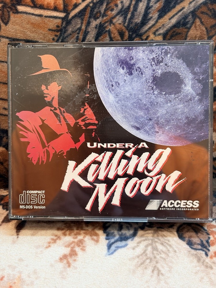 Under A Killing Moon PC CD-ROM Game 4 Disc Set MS-DOS Access Software 1994