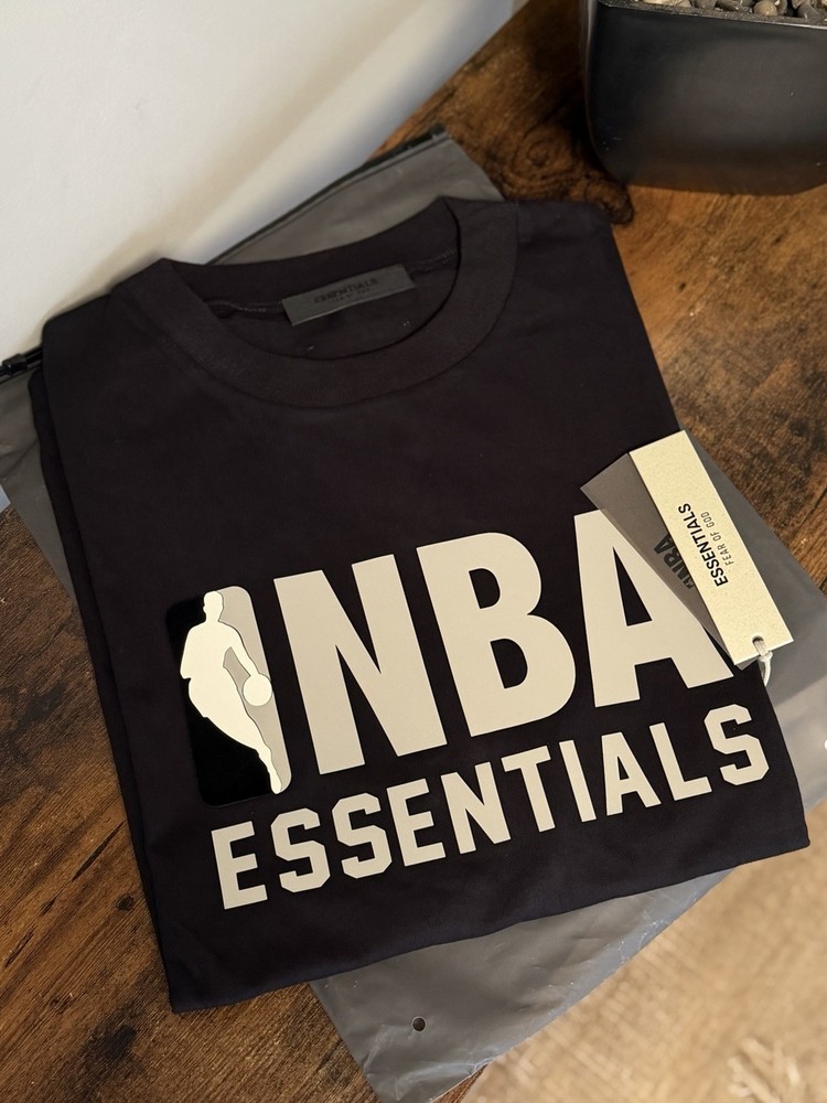 Fear Of God Essentials NBA T-shirt, Black,  Size Medium