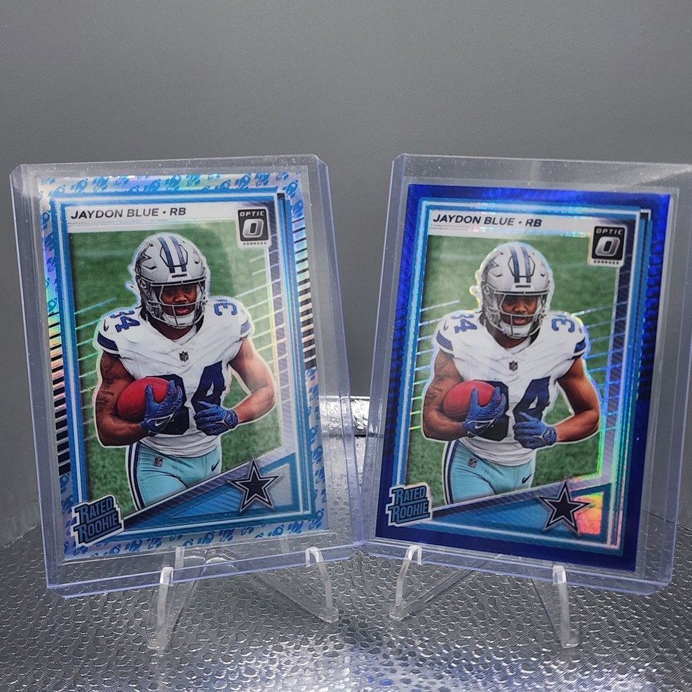 2025 Panini Donruss Optic Jaydon Blue Cowboys Rated Rookie #242 2-Card Lot