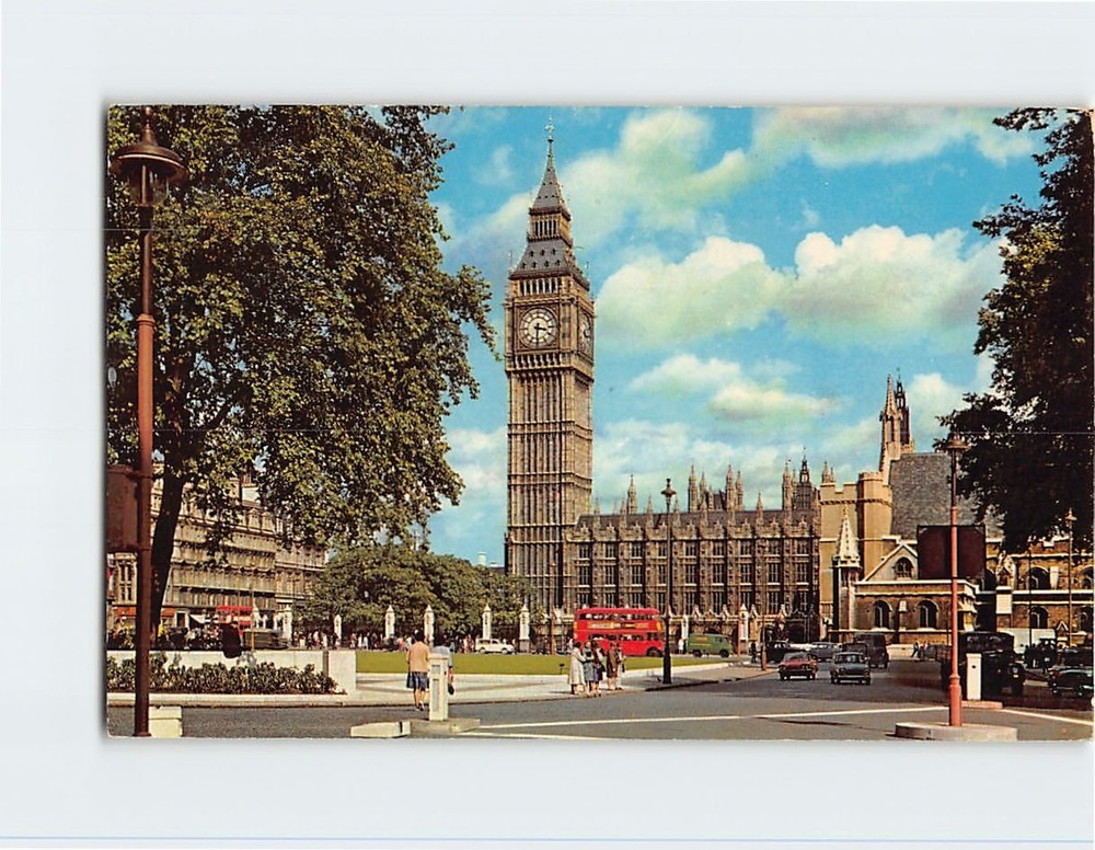 Postcard Big Ben & Houses of Parliament London England
