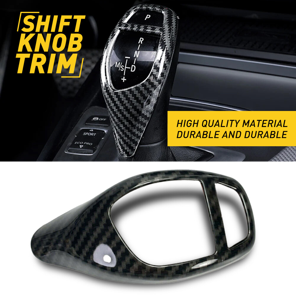 Gear Shift Cover Knob Trim Carbon Fiber ABS For BMW F20 F21 1-Series 2012-2019