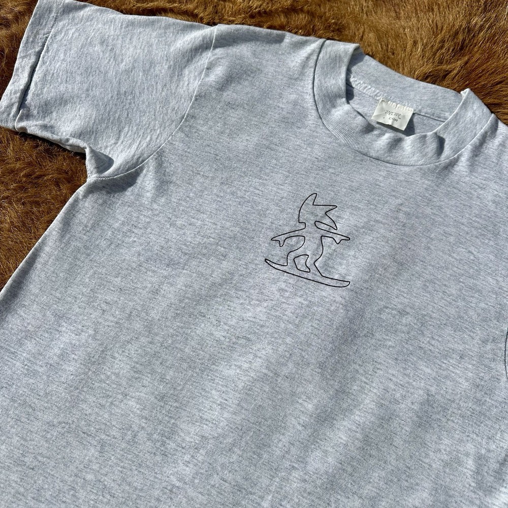 Vintage 90s Y2K UFOH Single Stitch Graphic T Shirt S Snowboard Ski Skate Snow