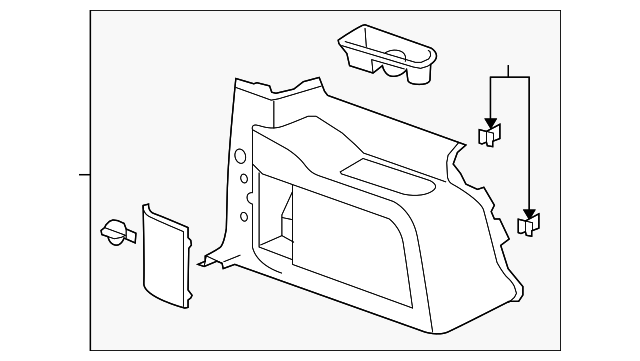 Genuine GM Light Cashmere Driver Side Body Trim Panel 15926923
