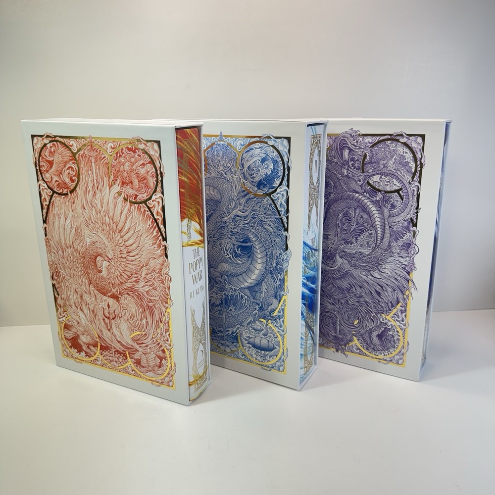 The Poppy War Trilogy R F Kuang Illumicrate 10th Ann. Ed.- Poppy War Hand Signed