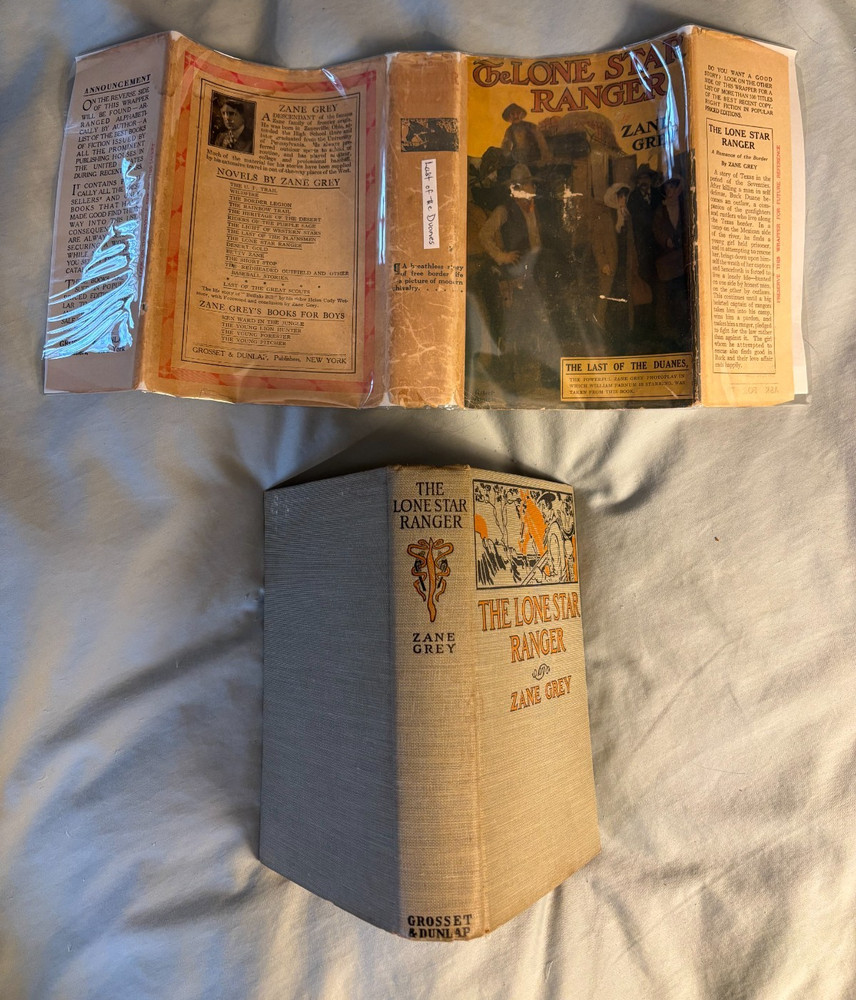 Last of the Duanes - Grosset movie tie-in DJ c1919 VG William Farnum
