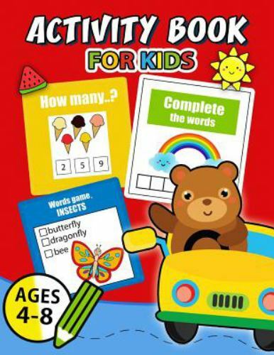 Activity Book for Kids Ages 4-8: Easy, Fun, Beautiful Book for Boy, Girls Con...