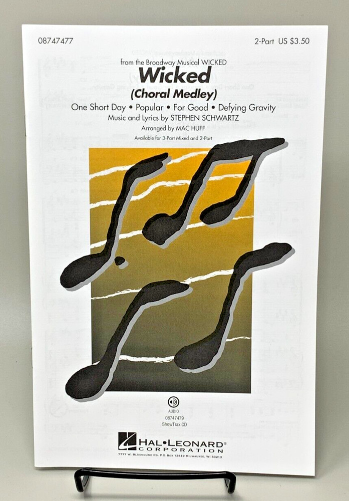 Hal Leonard Wicked Choral medley 2-Part Arranged By Mac Huff