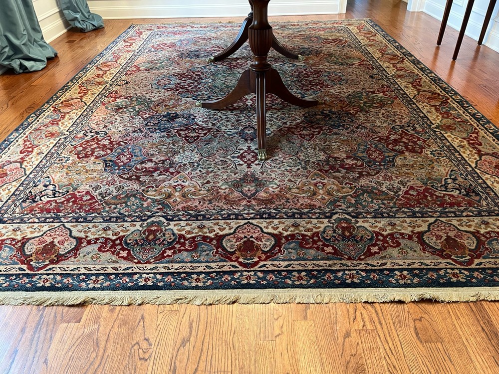 9x12 KARASTAN SAMOVAR TEAWASH HERAT FLORAL 904 100% WOOL RUG EXCELLENT CONDITION