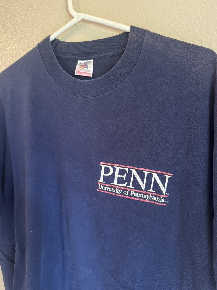VINTAGE 90s Penn State University T Shirt Tee Men's Size XL Single Stitch FOTL