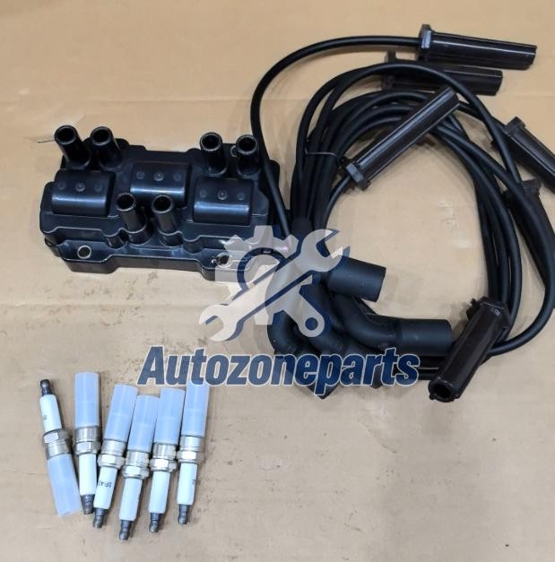 Ignition Coil & Iridium Spark Plug & Wires For Chevy Pontiac 3.5L 3.9L UF434