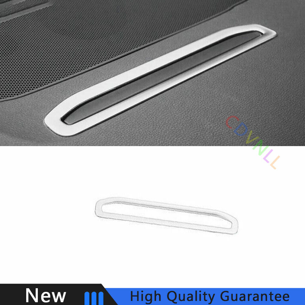Fit For Audi Q7 2016-2019 Matte Silver Car Central Console Navigation Frame Trim