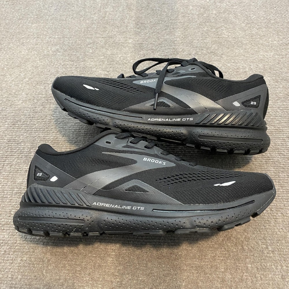 Brooks Adrenaline GTS 23 Shoes Mens Size 10 Black Running Sneakers 1103911D020