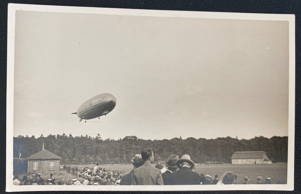 Mint Germany Real Picture Postcard Graf Zeppelin 127 Landing Camp