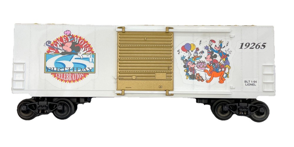 Lionel 6-19265 Mickey’s 65th Birthday Hi-Cube Boxcar O Gauge