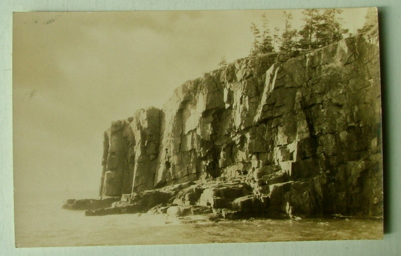 Acadia National Park Postcard Otter Cliffs Mt Desert Ma-image