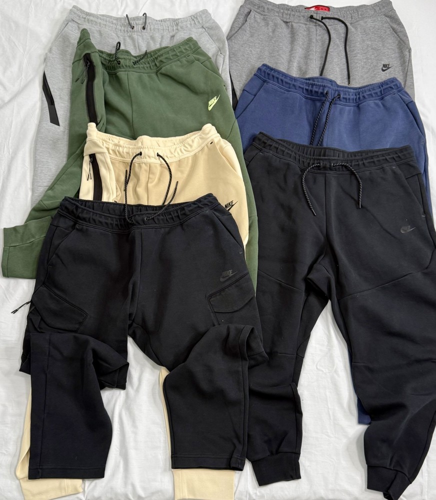 Nike Men's Tech Fleece Joggers/Tapered Sweatpants 2XL LOT - 7 Pairs