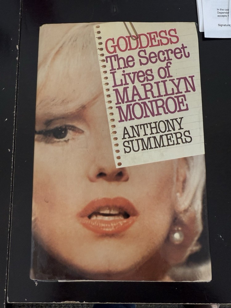 Marilyn Monroe Biography HC 1st Ed 1987 Goddess Anthony Summers Vtg Book
