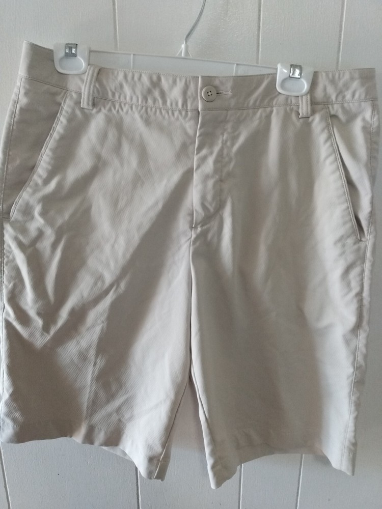 Puma Shorts Mens 34 Khaki Tan Performance Golf Short 10