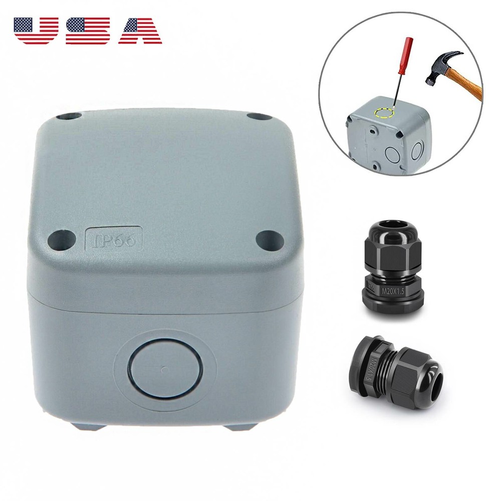 Waterproof Plastic Junction Enclosure Box Dustproof ABS Electrical Project Box-image