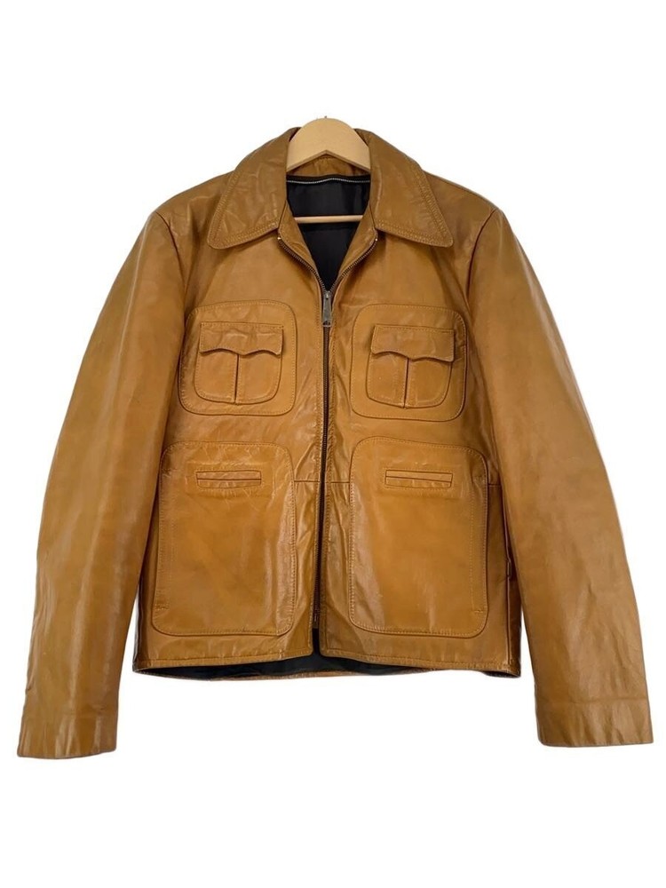70S/Leather Jacket Blouson/40/Leather/Cml// 10801