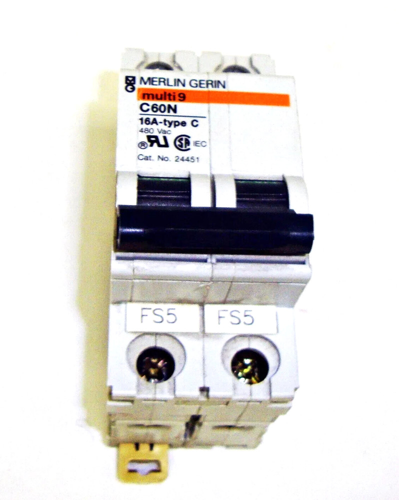 Merlin Gerin 2 Pole 16 Amp C60N Cat No. 24451 12684EL