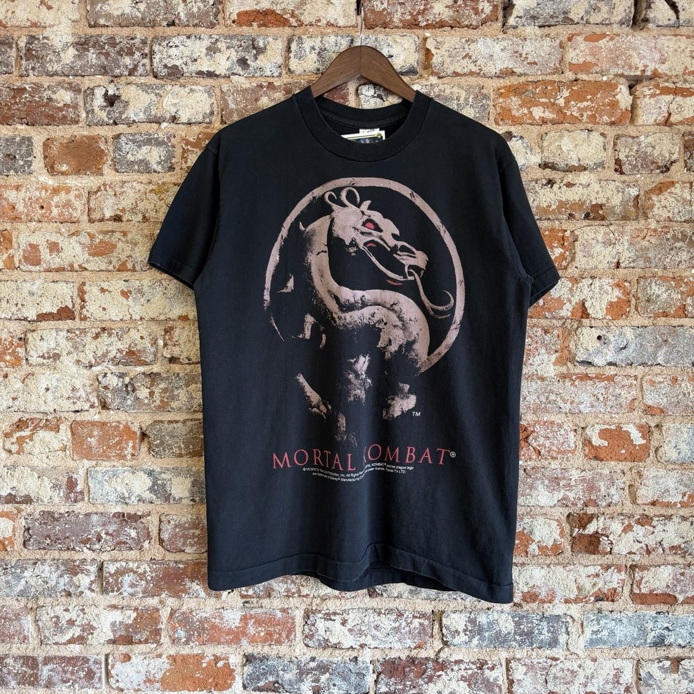 Vintage 1995 Mortal Kombat T-Shirt Size Large Single Stitch