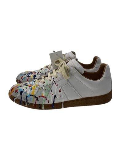 Maison Margiela Low Top Sneakers 40 Wht Leather S57Ws0240 FRh45